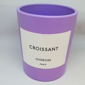 Empty Crossiant purple candle holder